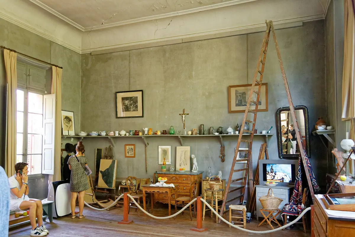 L'intérieur de l'atelier de Cézanne